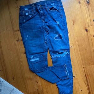 EUC distressed Jcrew Toothpick jeans